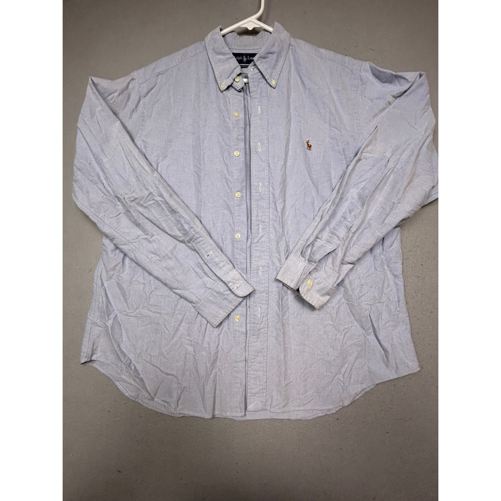 Ralph Lauren Button Down Oxford Cotton Blue XL Mens